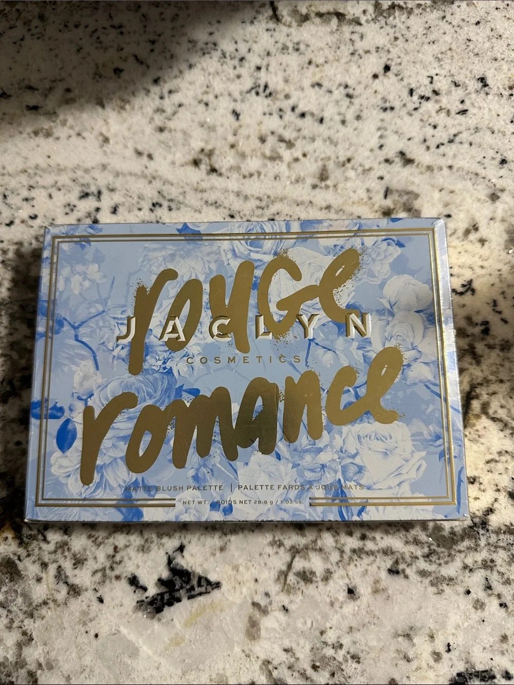 Jaclyn Cosmetics Roy G Biv Romance Blush Palette - Light Blue & Gold